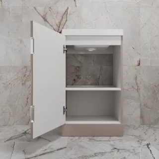 Напольная тумба под раковину Style Line Моно ЛС-00002453 50 см санд пудровый